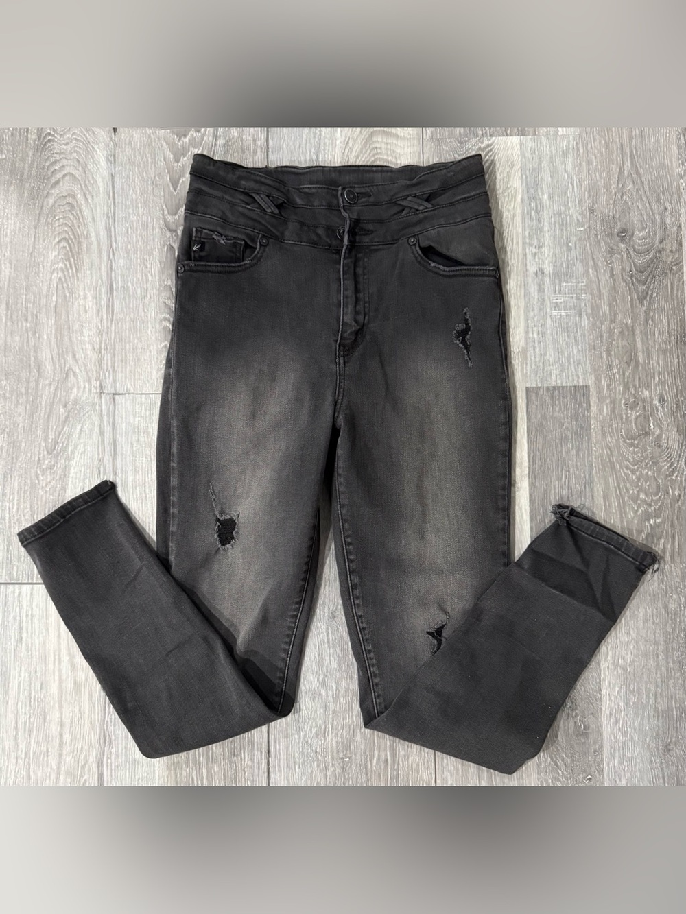 KanCan Black Distressed Skinny Jeans